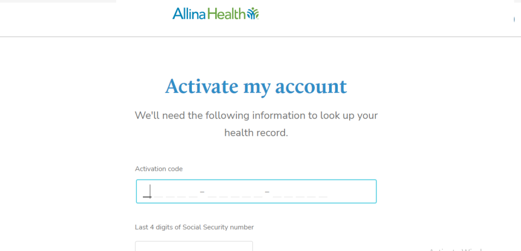 How to Create for an Allina Health Account