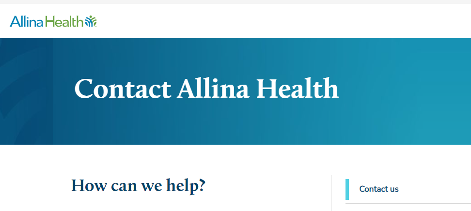 Contact Allina Health